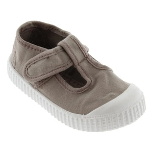 Victoria - Sandalia Tira Lone Velcro Zapatilla | Oatmeal