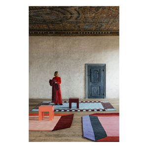 Layered - Alfombra de lana Teklan Frame, Tekla Evelina Severin | Azul