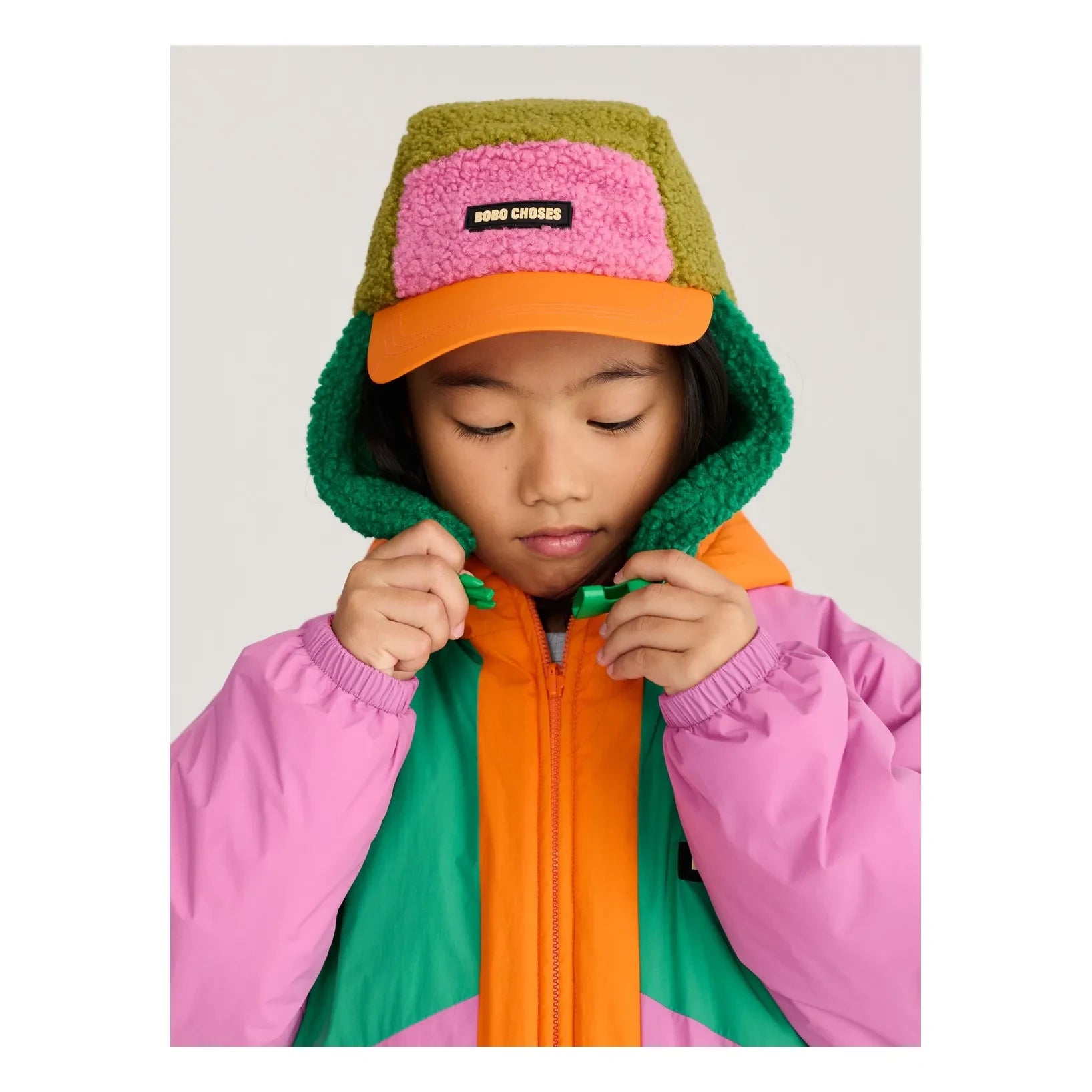 Bobo Choses - Gorro de fibra reciclada Chapka | Rosa