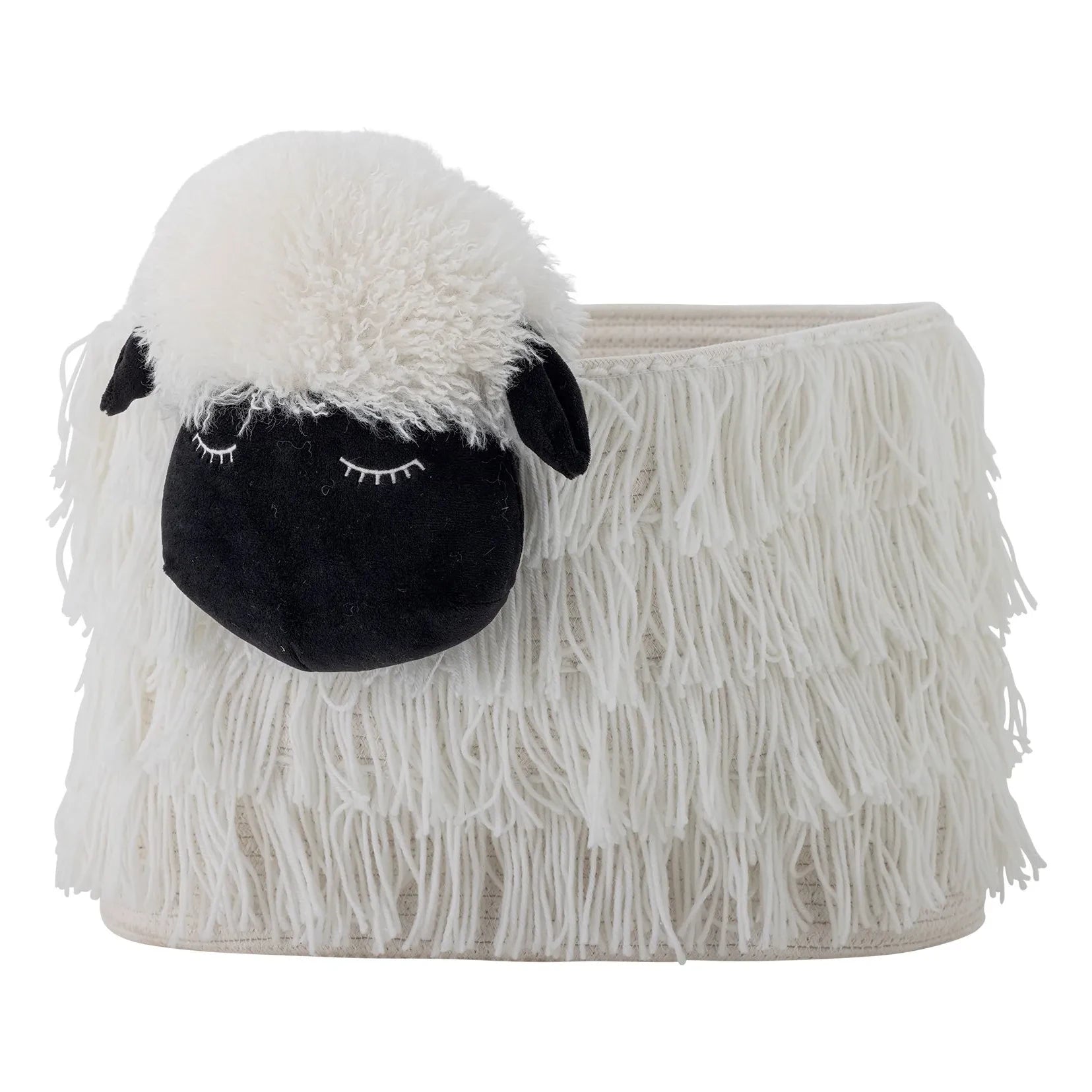 Bloomingville Mini - Cesta de almacenaje Dolly | Blanco