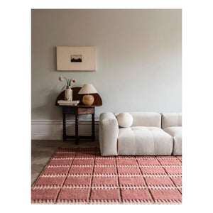 Layered - Alfombra de lana Lilly | Rosa