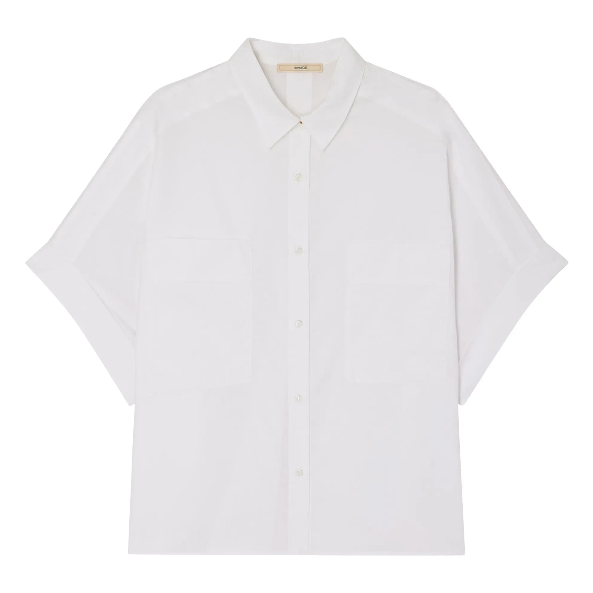 Sessùn - Camisa de algodón Dellord | Blanco
