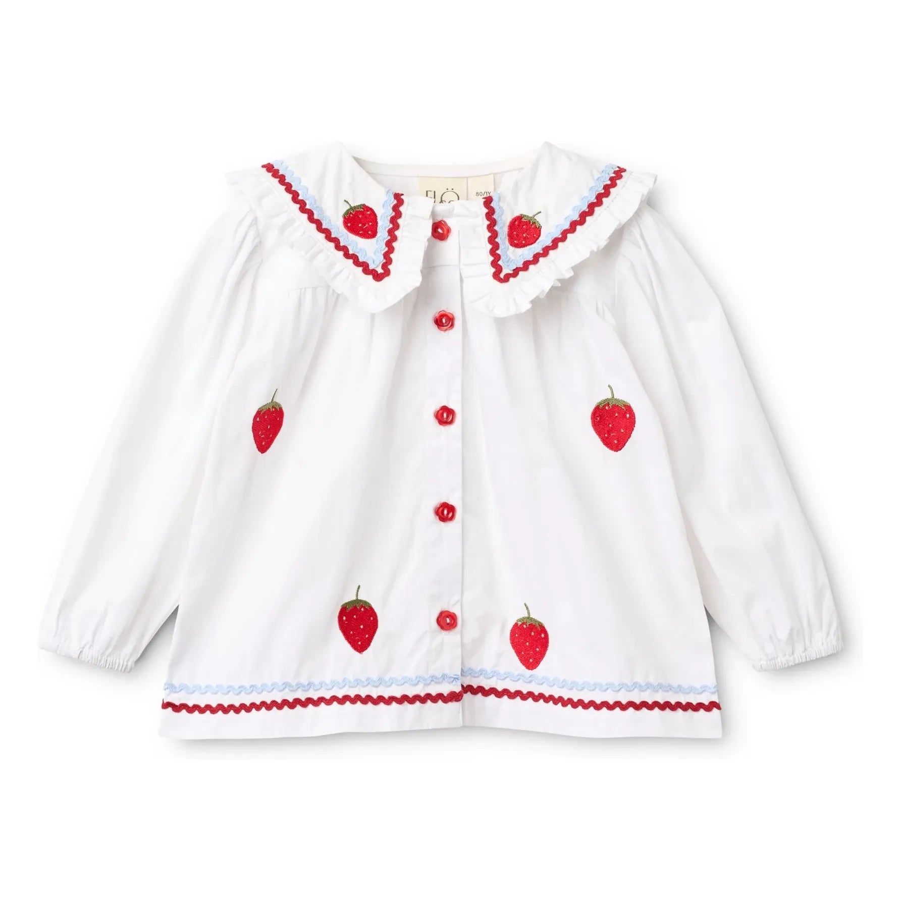 Flöss - Blusa Manon Fresa | Blanco