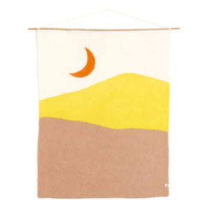 Muskhane - Adorno de pared de fieltro Night | Beige