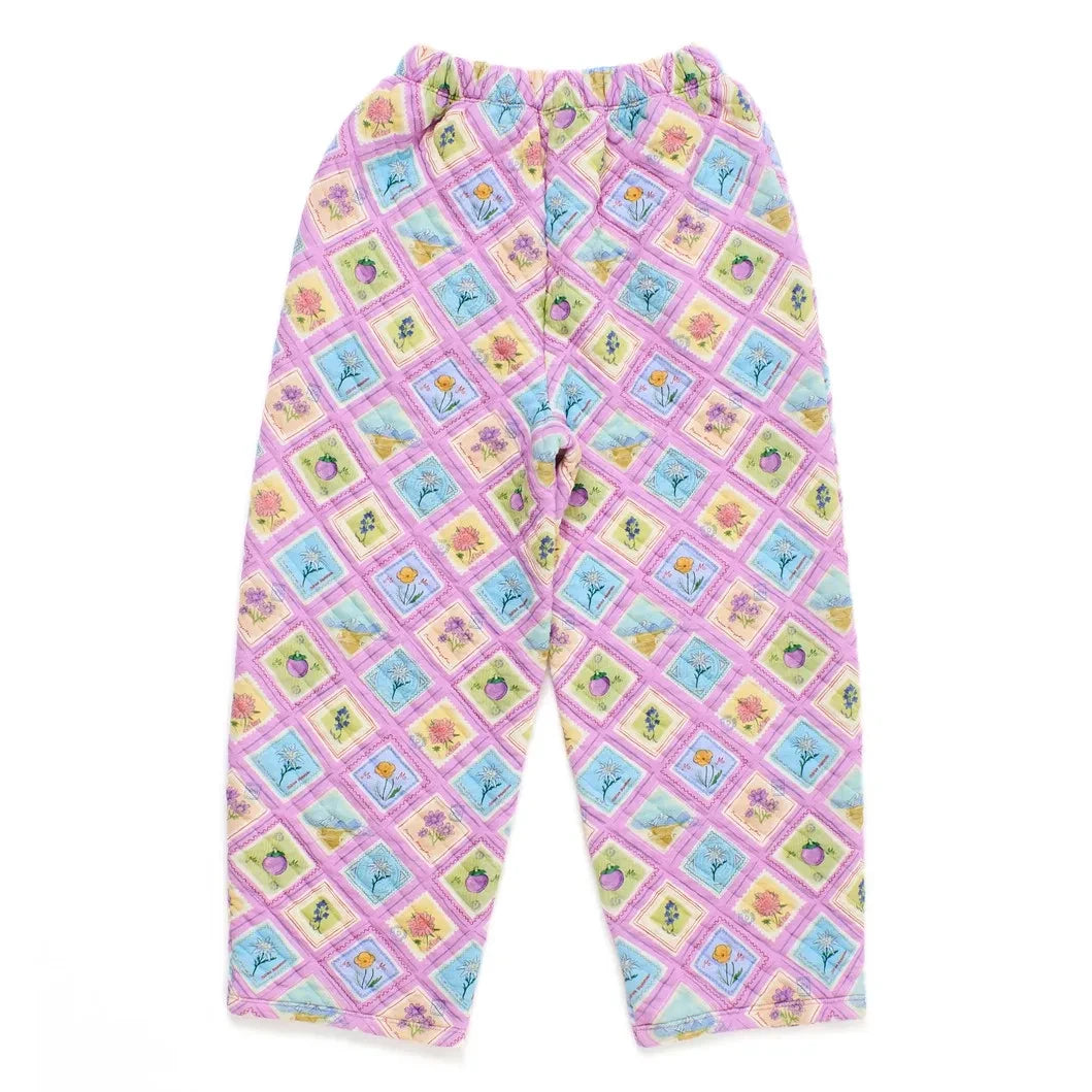 Maison Mangostan - Pantalón acolchado Stamps | Lila