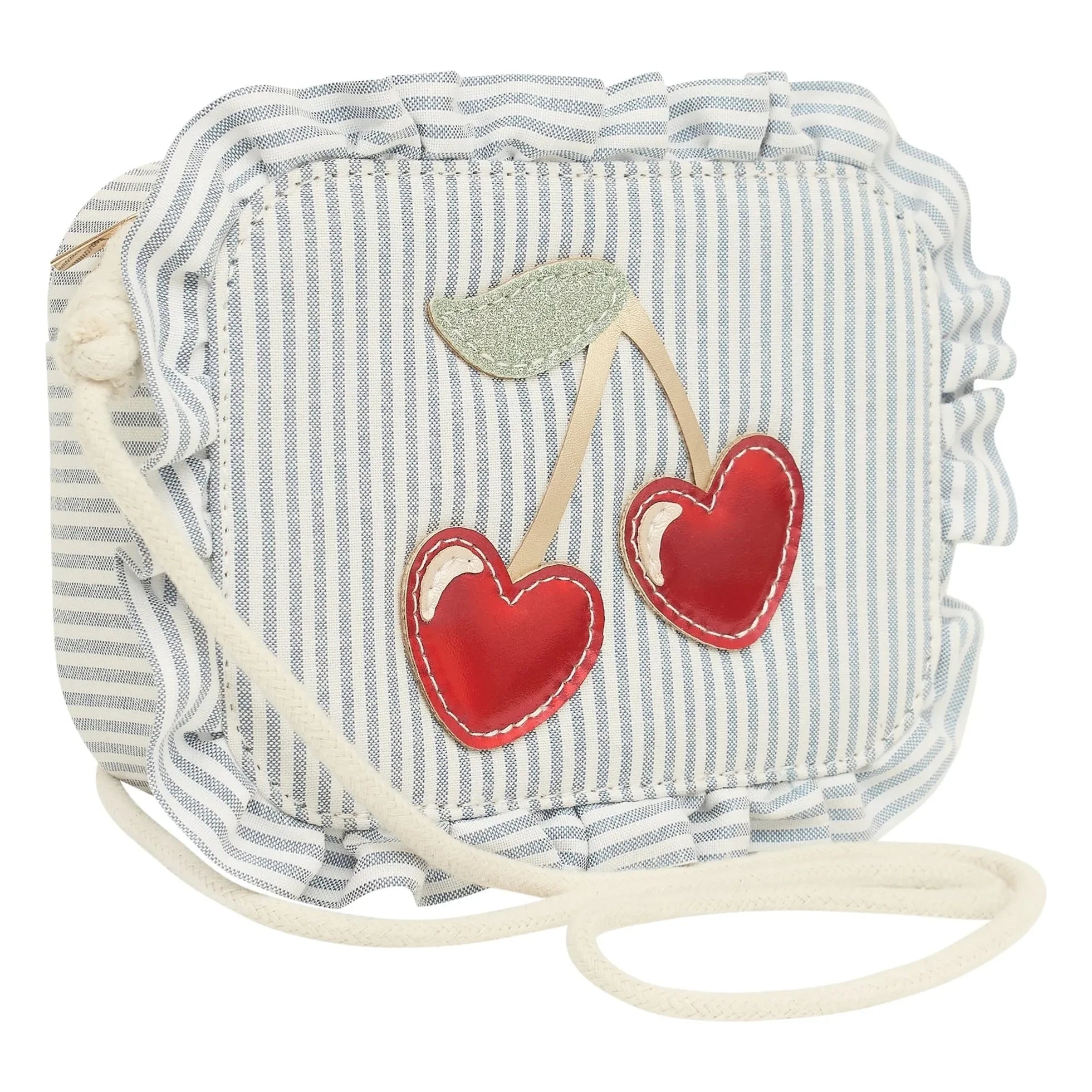 Mimi & Lula - Bolso con cerezas a rayas | Azul