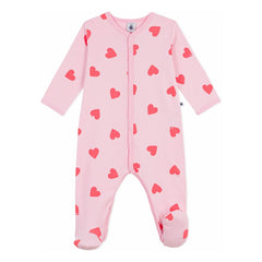 Petit Bateau - Pijama PB Corazones Buen Sueño | Rosa