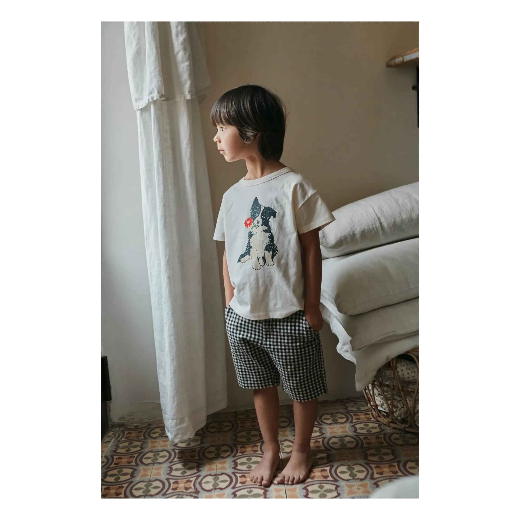 Emile et Ida - Camiseta Perro Algodón Orgánico | Crema
