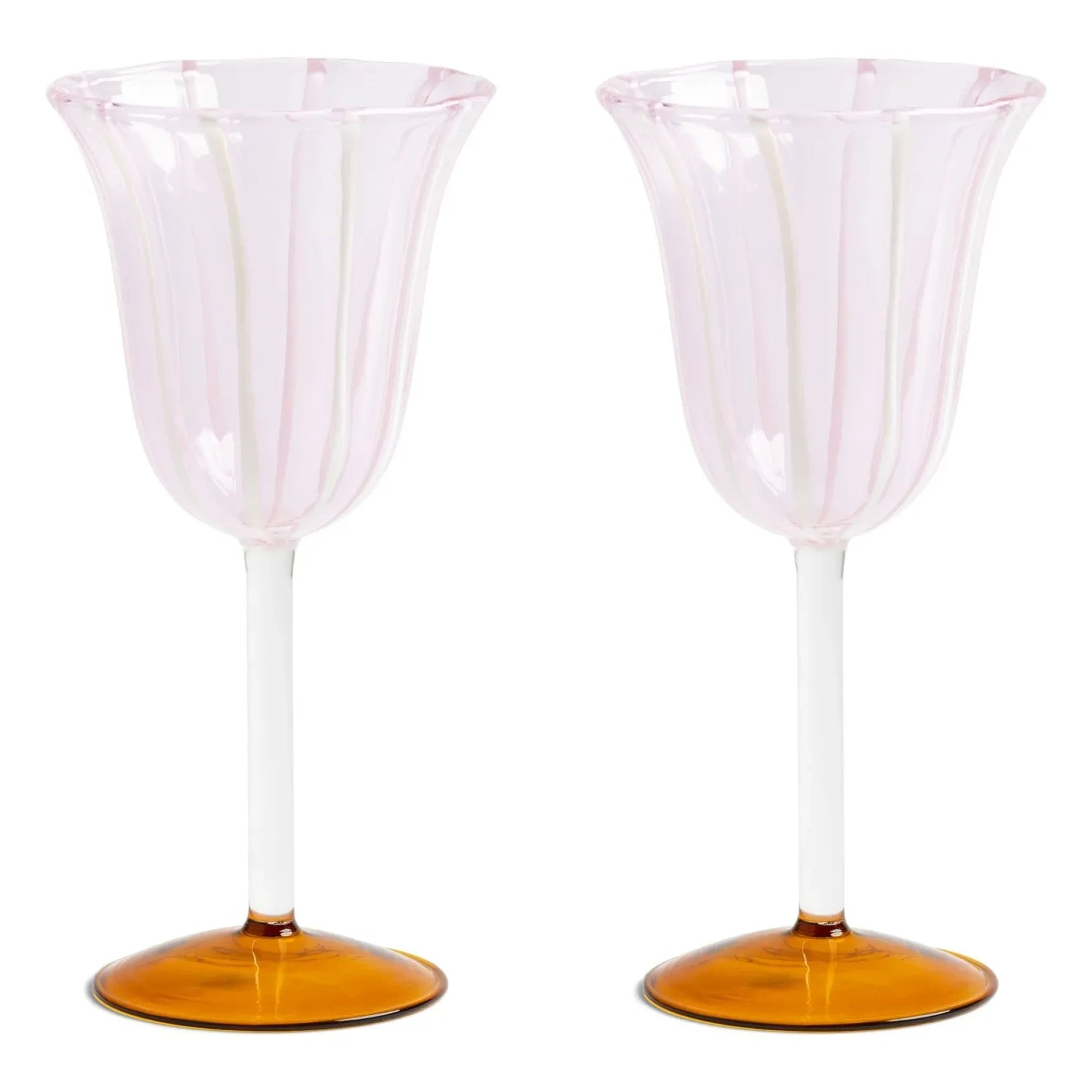 &Klevering - Copas de vino Eve - Juego de 2 | Rosa