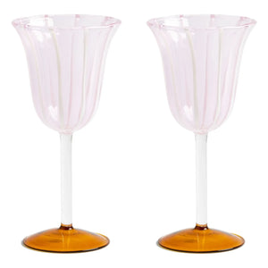 &Klevering - Copas de vino Eve - Juego de 2 | Rosa