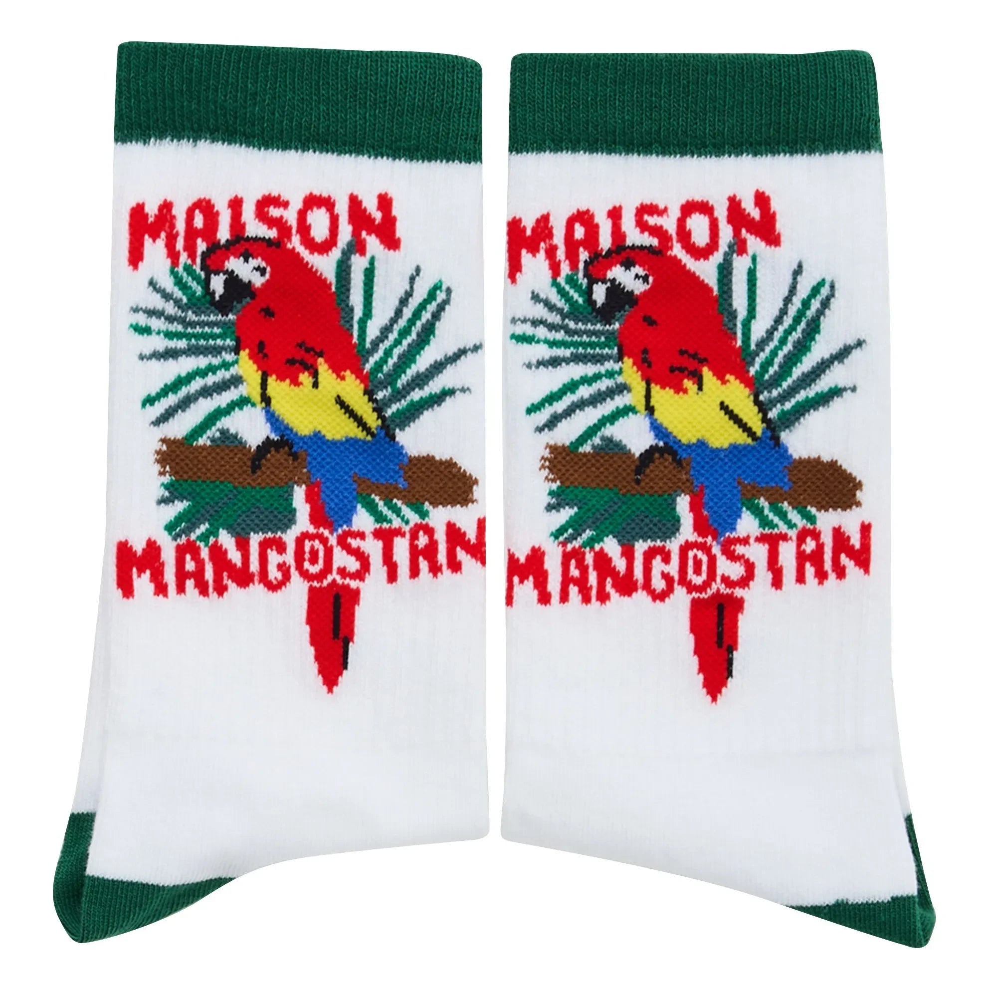Maison Mangostan - Calcetines Papagayo | Blanco