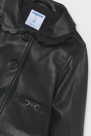 Chaqueta corta de piel sintética Mayoral para niños