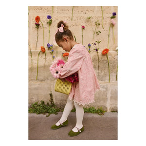 Louise Misha - Vestido de algodón orgánico Arinola | Rosa