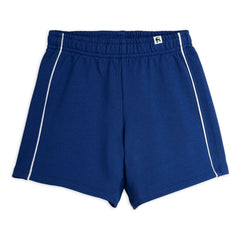 Mini Rodini - Pantalón corto de algodón orgánico | Azul oscuro