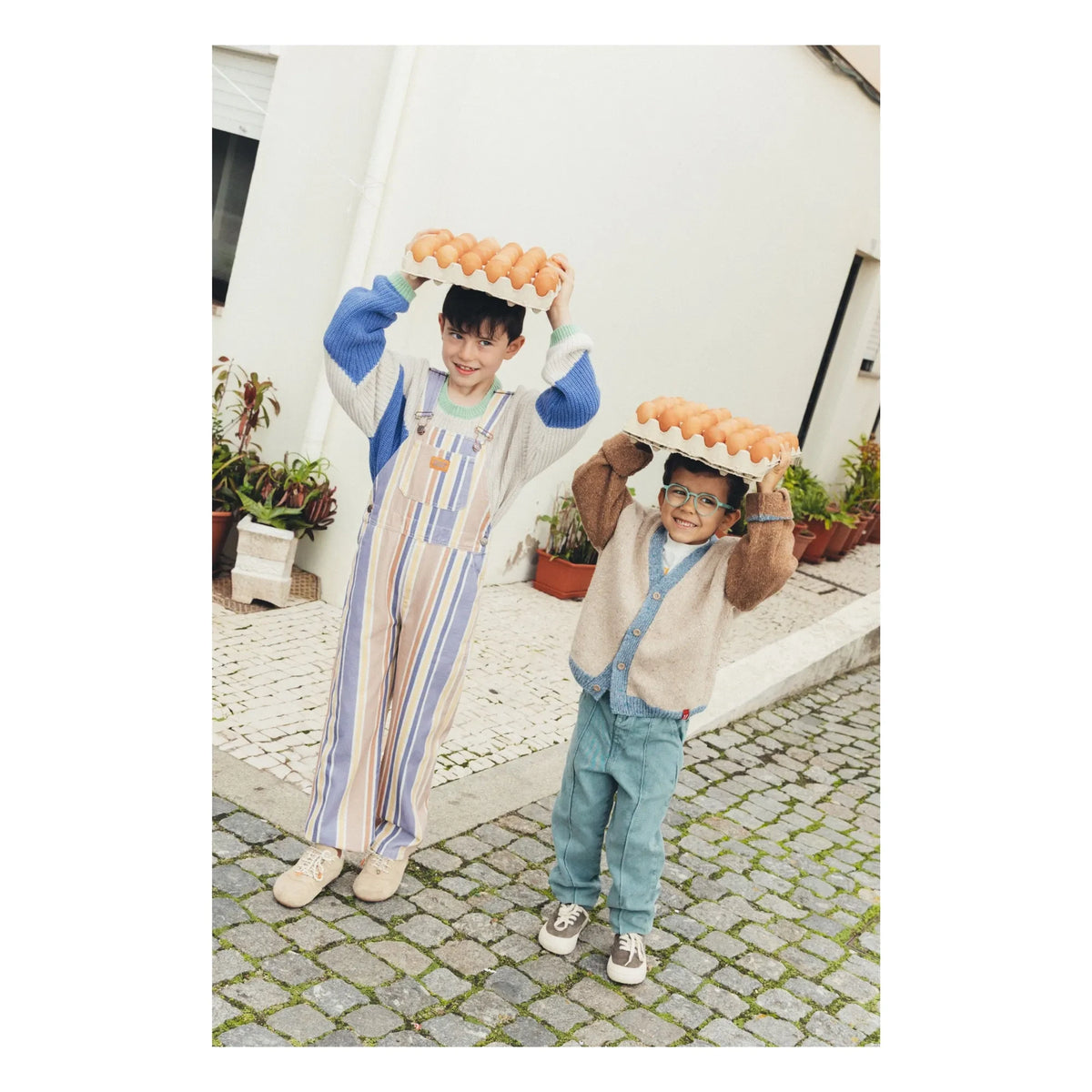 Favorite People - Peto de jardín a rayas | Azul