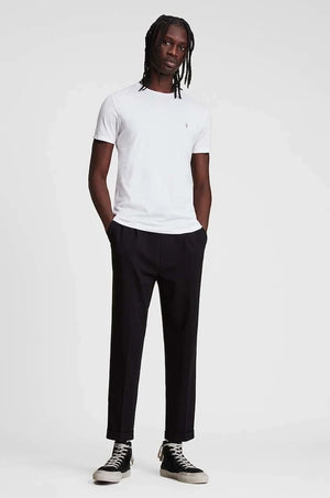 AllSaints - Camiseta Tonic de manga corta con cuello redondo