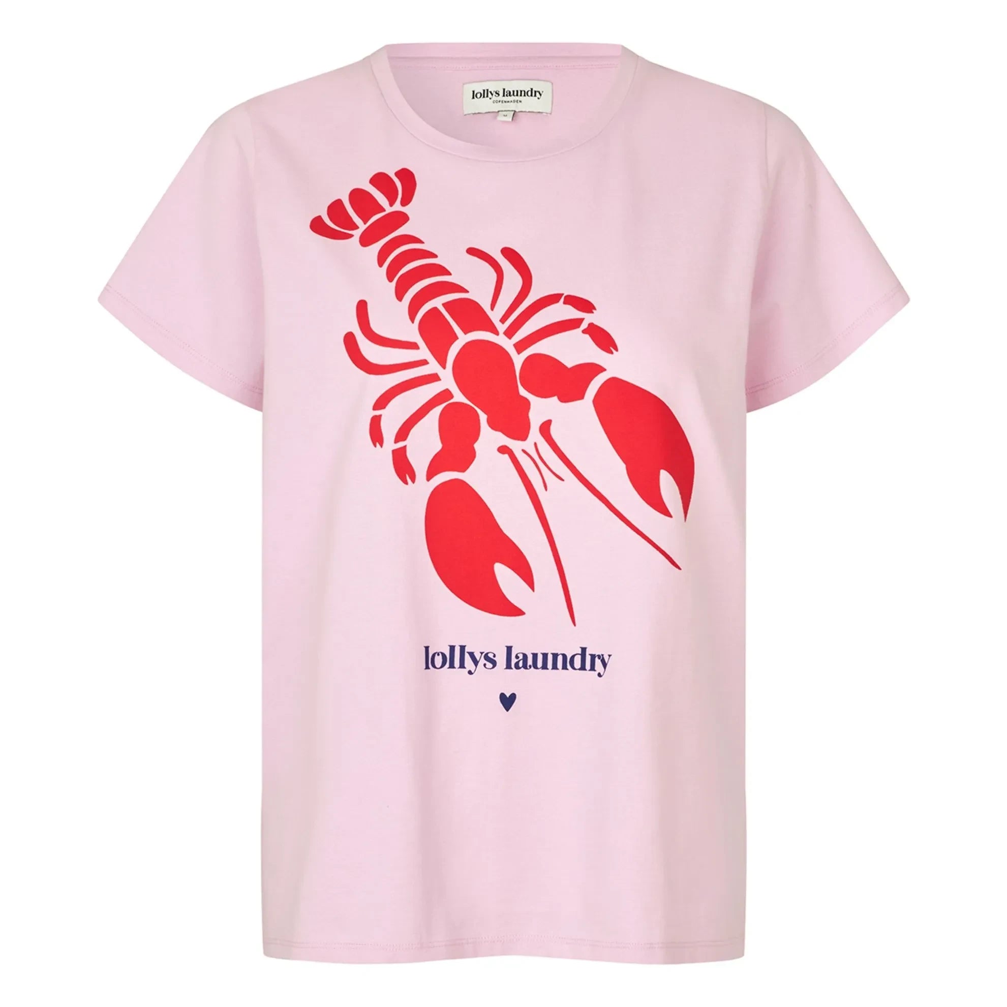 Lollys Laundry - Camiseta de algodón Roma Lobster | Rosa