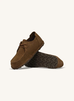 BIRKENSTOCK - Utti Mocasín de ante con cordones | Marrón oscuro