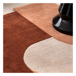 Edito - Alfombra de lana Dune | Cobre rojizo