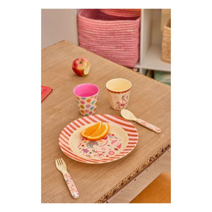 Rice - Plato de sopa de melamina Fun Fair | Rosa