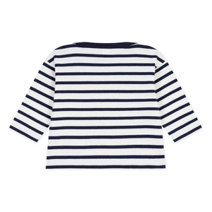 Petit Bateau - Camiseta Bebé Marinera | Blanco