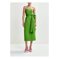 Essentiel Antwerp - Vestido palabra de honor Juror | Verde