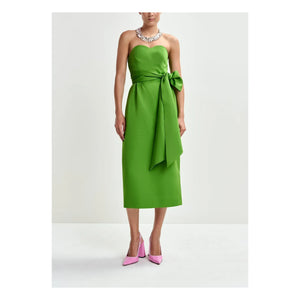 Essentiel Antwerp - Vestido palabra de honor Juror | Verde