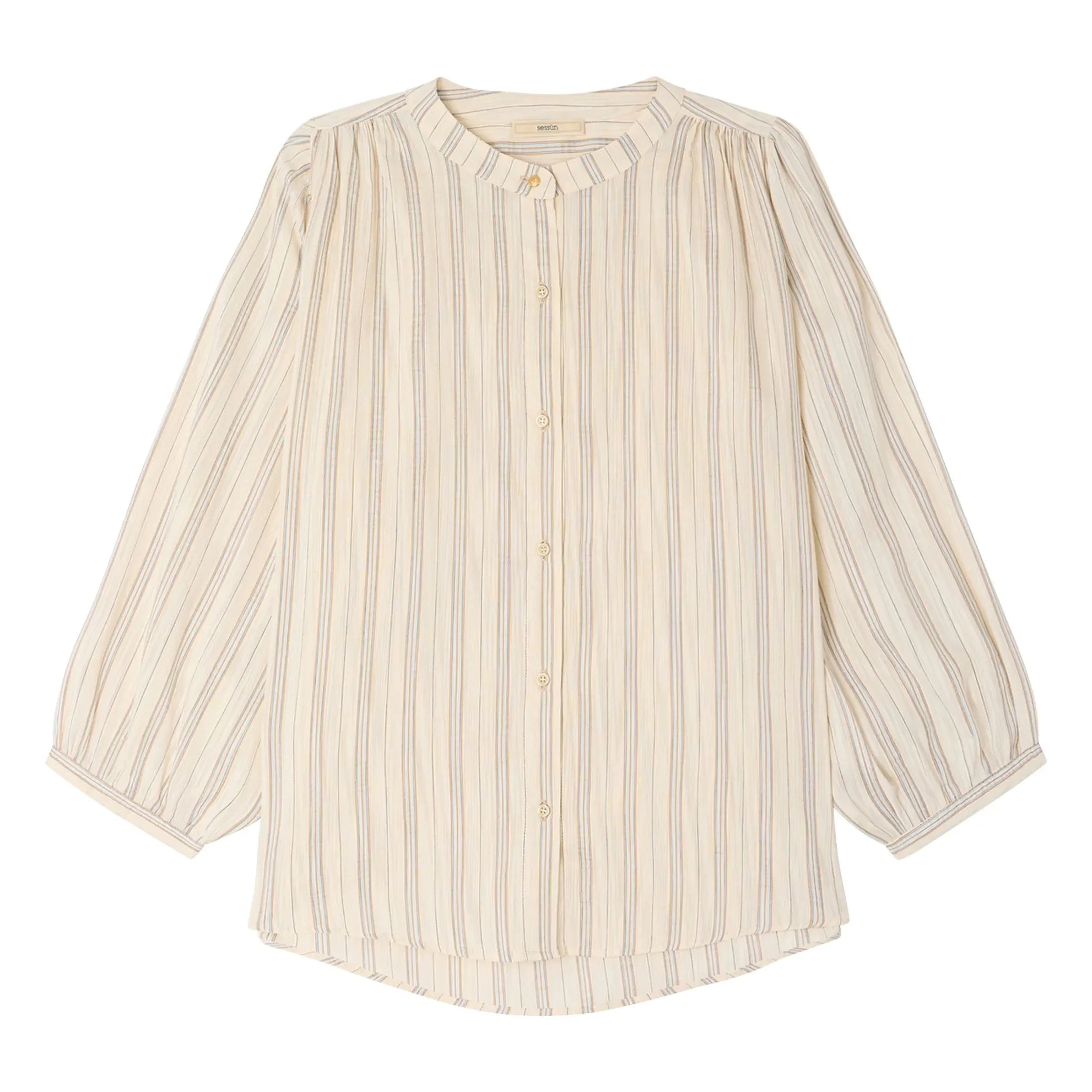 Sessùn - Blusa de rayas | Azul claro