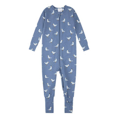 Petit Lem - Pijama convertible Gaviotas Algodón orgánico y Modal | Azul