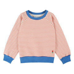 Emile et Ida - Sudadera de algodón orgánico a rayas | Rojo