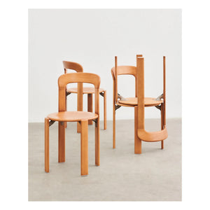 Silla de madera Hay - Rey Lake Cila - Bruno Rey | Naranja