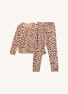 Liewood - Wilhelm Leopardo Pijama de Algodón Orgánico | Rosa