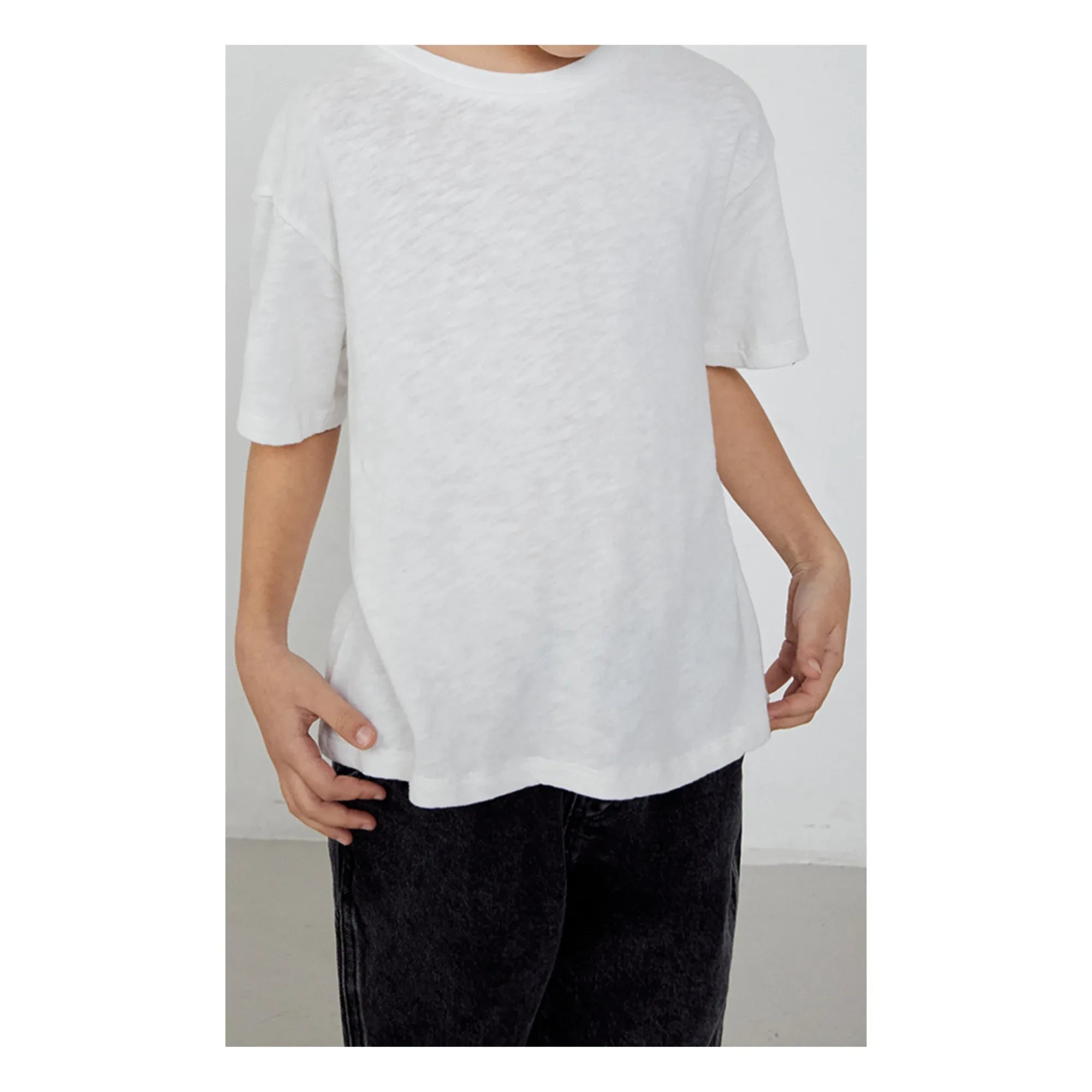 American Vintage - Camiseta Lisa Blanca