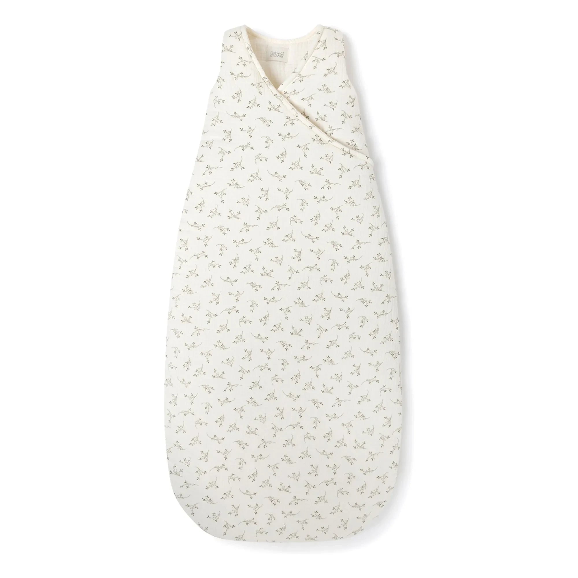 Babyshower - Saco de dormir de muselina de algodón de oliva | Crudo