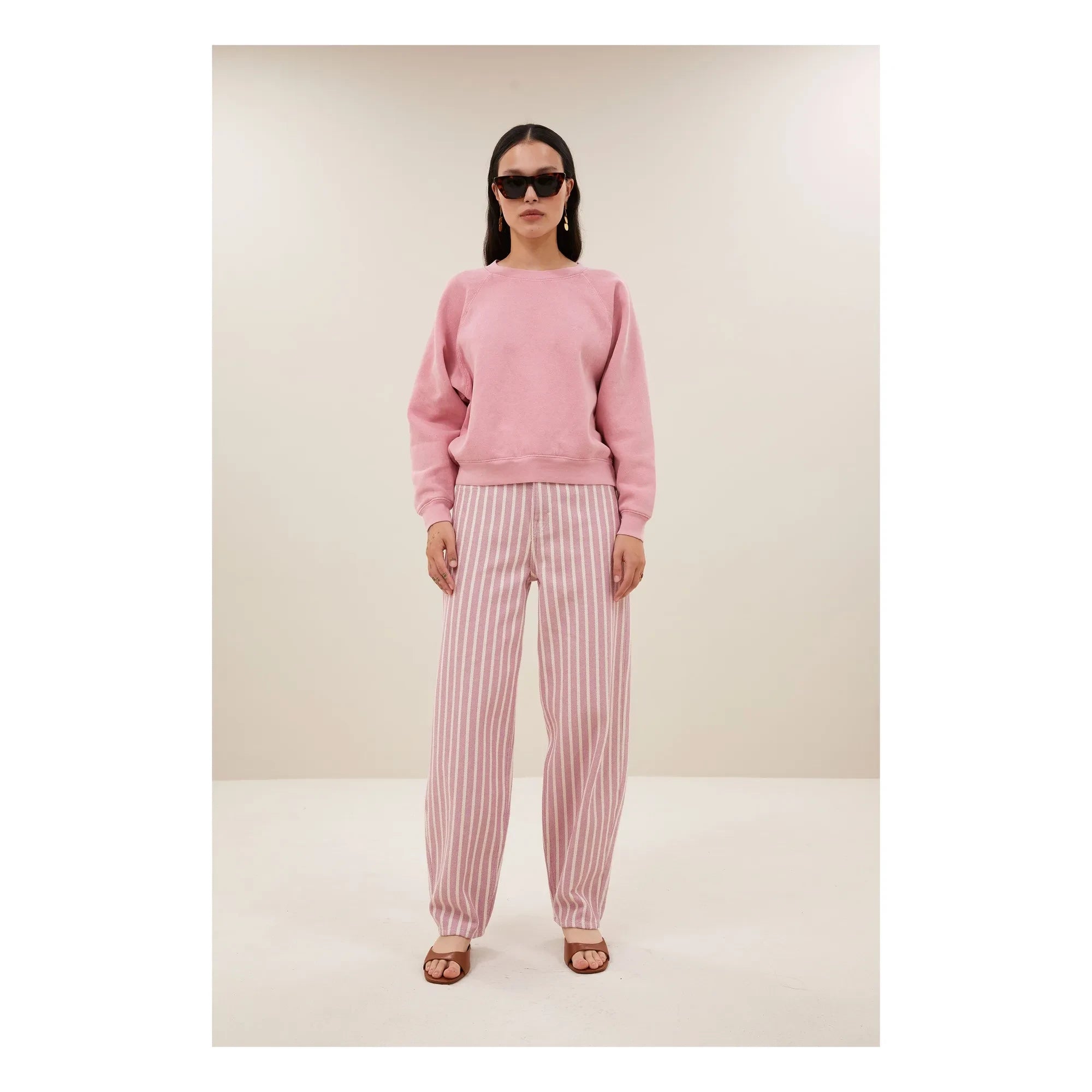 Sudadera de algodón orgánico By Bar - Carrie | Rosa empolvado