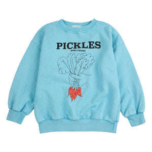 Bobo Choses - Sudadera de algodón orgánico Pickles | Azul claro