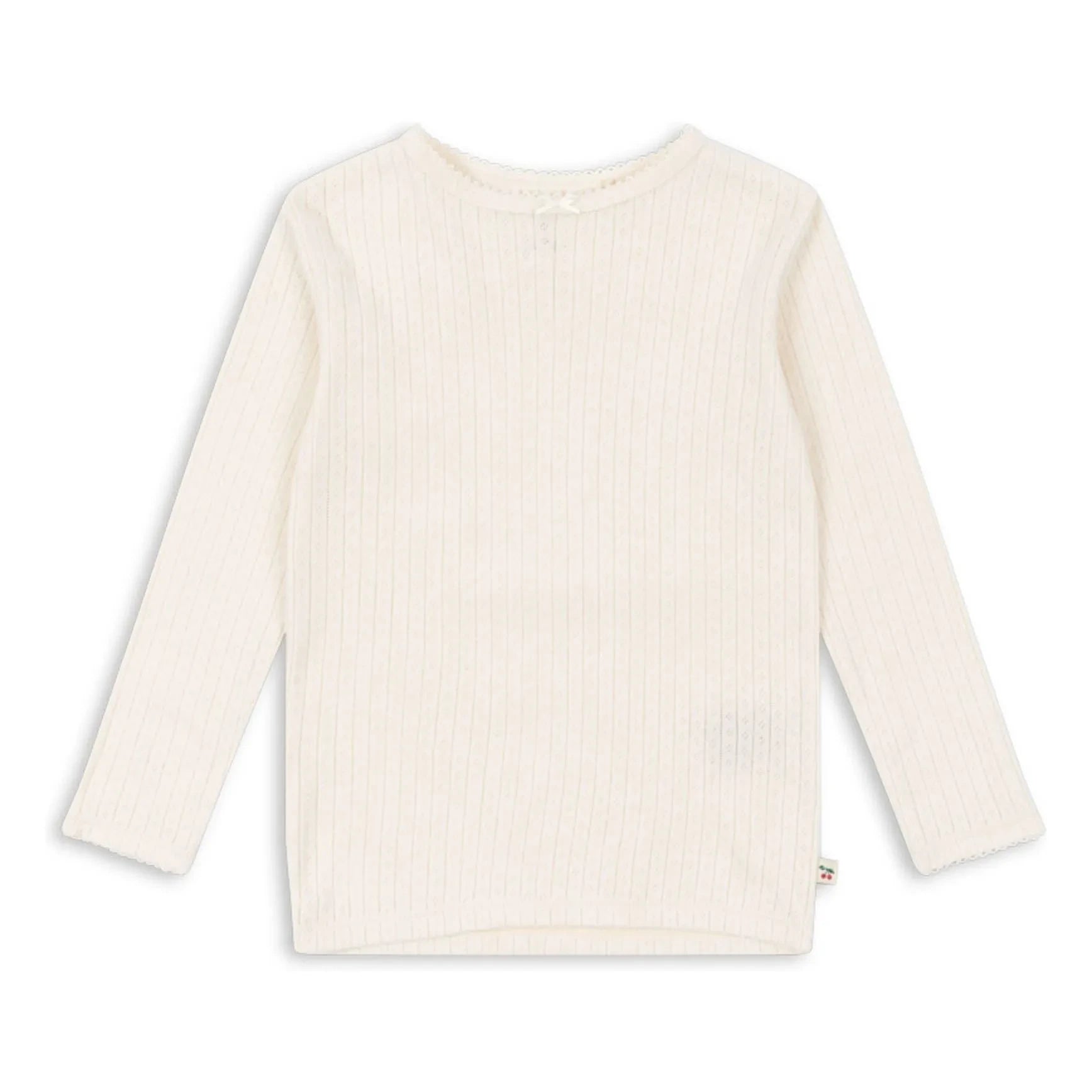 Konges Sløjd - Camiseta Minnie Pointelle de algodón orgánico | Crudo