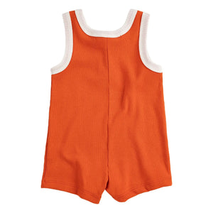 Bobo Choses - Mono Rib de Algodón Orgánico con Estampado de Pájaros | Naranja