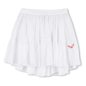 Zadig & Voltaire - Falda con volantes Dobby | Blanco