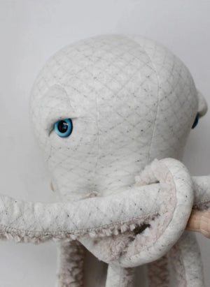 Bigstuffed - Pulpo de peluche albino de 60 cm | Blanco