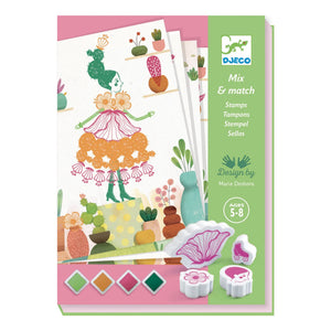 Djeco - Set de sellos para niñas