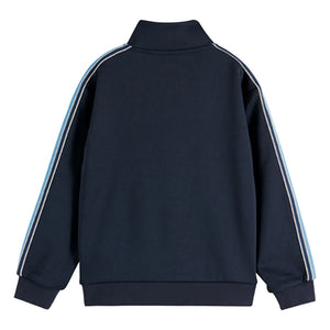 Scotch & Soda - Sudadera de rayas con cremallera | Azul marino
