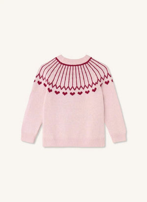 Fliink - Nova Hearts Jersey de Algodón Orgánico | Rosa