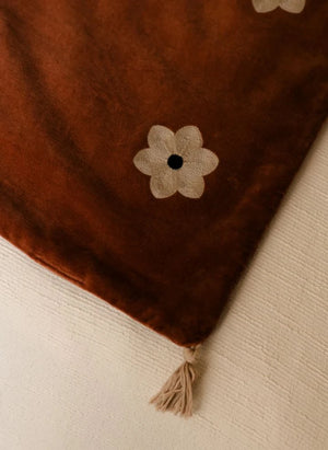 Olsson & Jensen - Edredón Daisy de terciopelo | color óxido