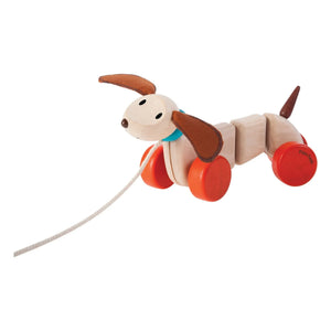 Plan Toys - Perro Teak de arrastre