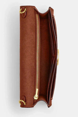 Bolso Coach Tabby Chain Clutch de Lona de Firma