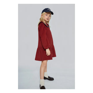 Mipounet - Vestido con cuello polo de jersey Melissa | Burdeos