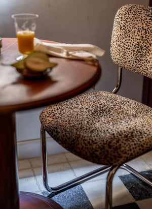 The Socialite Family - Silla Classica, Roseanna x The Socialite Family Terciopelo Jacquard con Diseño de Leopardo | Leopardo