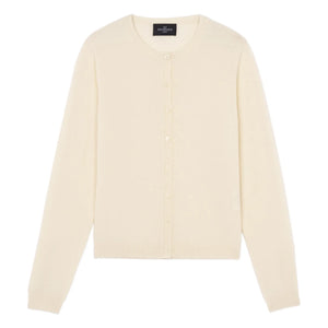 Bompard - Cárdigan de cachemira con botones color crema