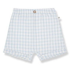 1+ en la familia - Bermuda Tinos Vichy Seersucker | Azul claro